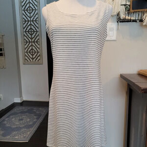 Logo by Lori Goldstein Striped Tank Minidress Tunic Beach Size Medium